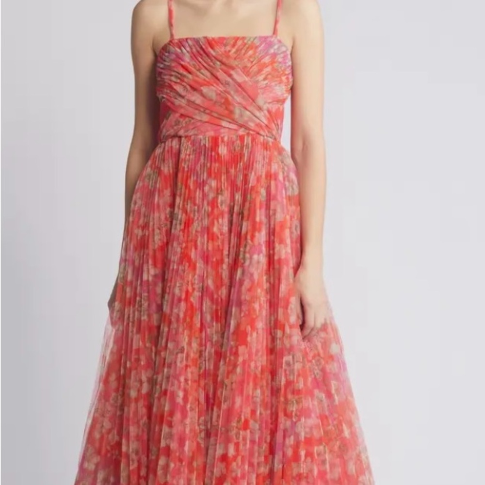 Quinn Pleated Midi Cocktail Dress